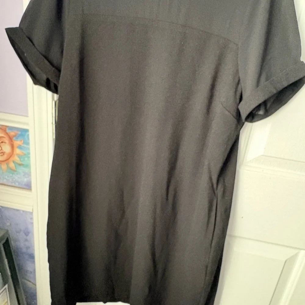 Eesome Elegant Black Chiffon Dress - Picture 1 of 8